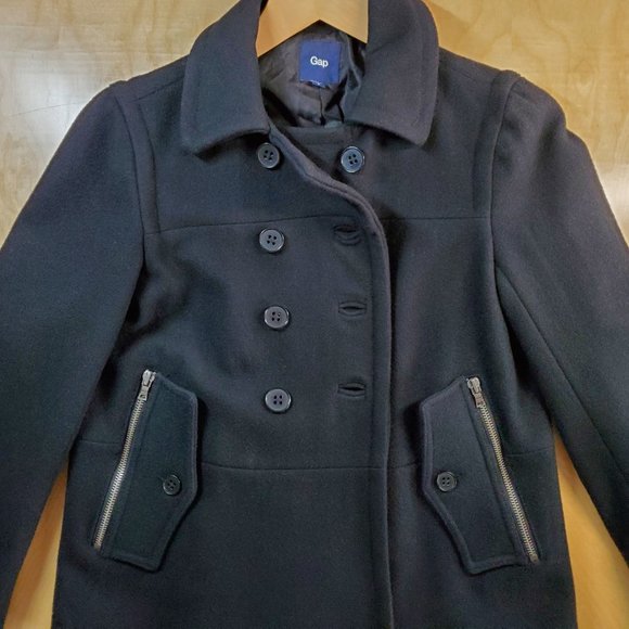 Gap Double-Breasted Wool Pea Coat - Picture 10 of 11